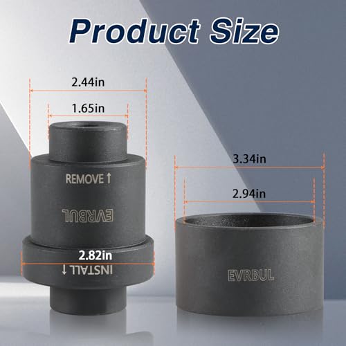 EVRBUL Upgraded Front/Rear Wheel Bearing Install and Removal Press Tool Kit Compatible with Polaris Sportsman XP 550 850 1000，Ranger 500 570 700 800 900 1000，RZR 570 900 1000, Scrambler 850 1000 - Image 4