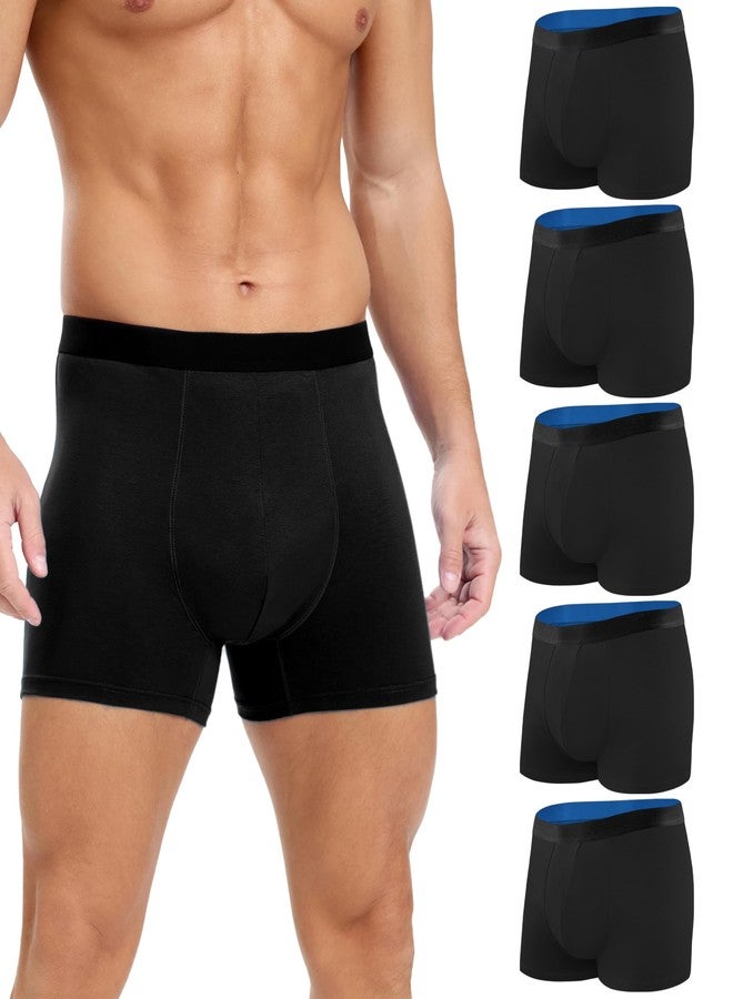 SUNCHIRI Men's Incontinence Underwear Cotton Boxer Briefs, Leakproof Washable Reusable 100ml Multipack (Black, X-Large - Image 1