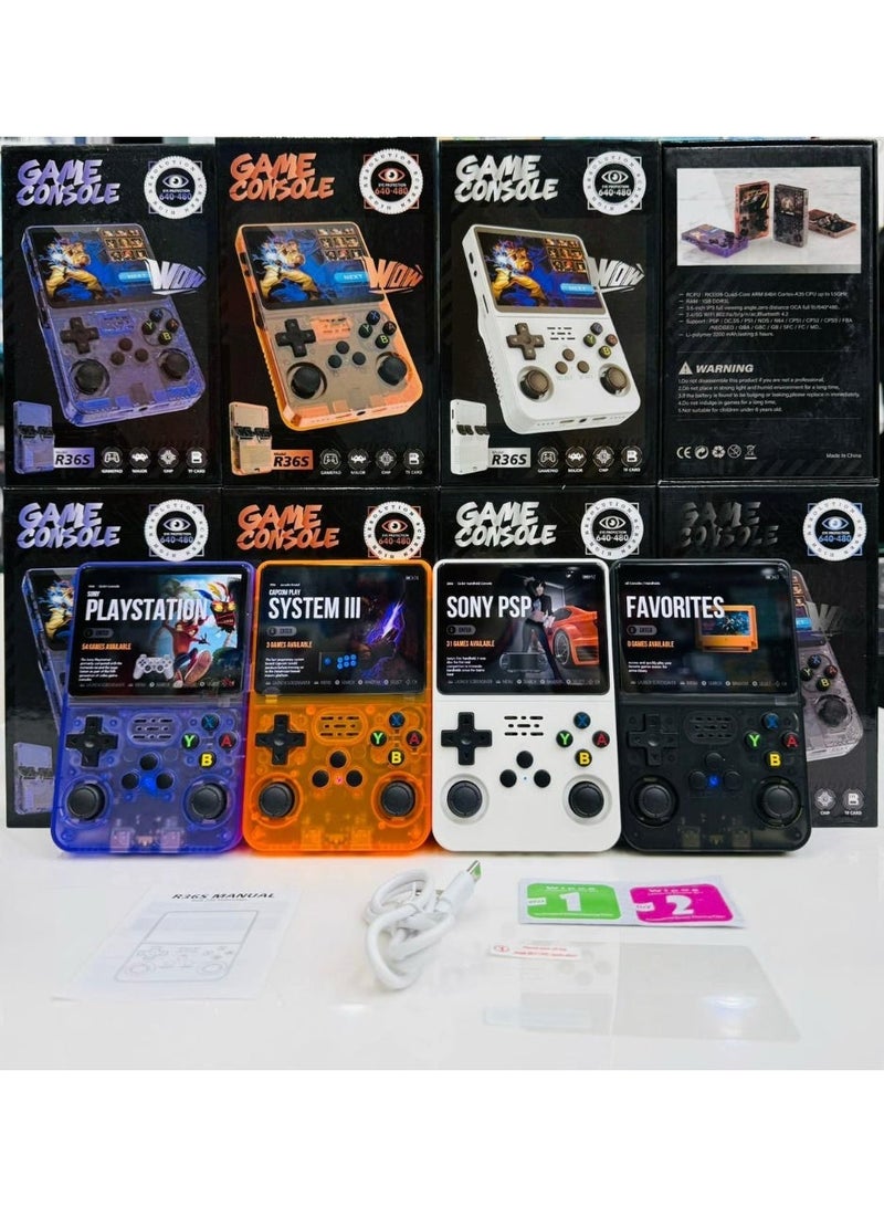 إي وورلد جهاز ألعاب محمول ببطارية 3500mAh | جهاز ألعاب ريترو محمول للأطفال والكبار | جهاز ألعاب صغير قابل لإعادة الشحن | ألوان متنوعة - Image 2