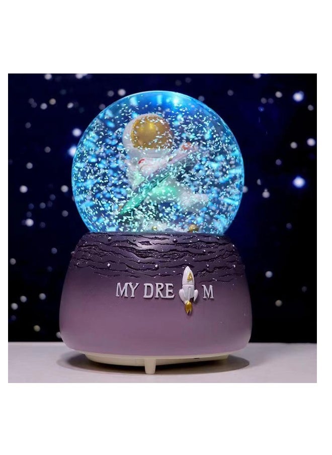 Generic Snow Globes, Space Astronaut Music Snowglobes, Automatic Snow Fall Effect, Home Decor for Kids Room Essentials Birthday Festival Gift for 5-12 Year Old Girl  - Image 3