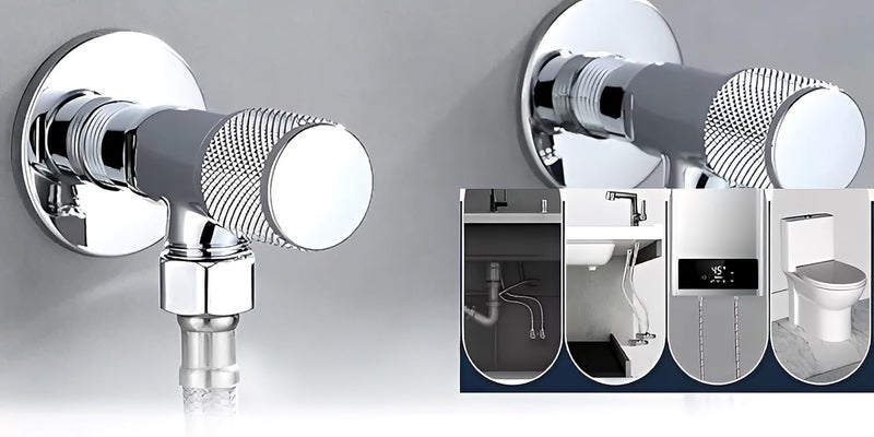 Carnival Chrome Angle CockChrome Angle Valve For Geyser Washbasin and Bathroom With Wall Flange Angular Stop Cock Tap Faucet Premium Chrome Finish Pack of 2 - Image 5