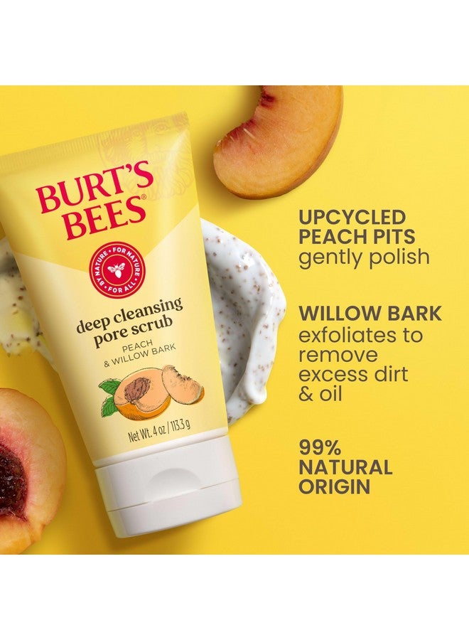 Burt's Bees Deep Cleansing Pore Scrub with Peach and Willow Bark, 4 Ounces - Image 4