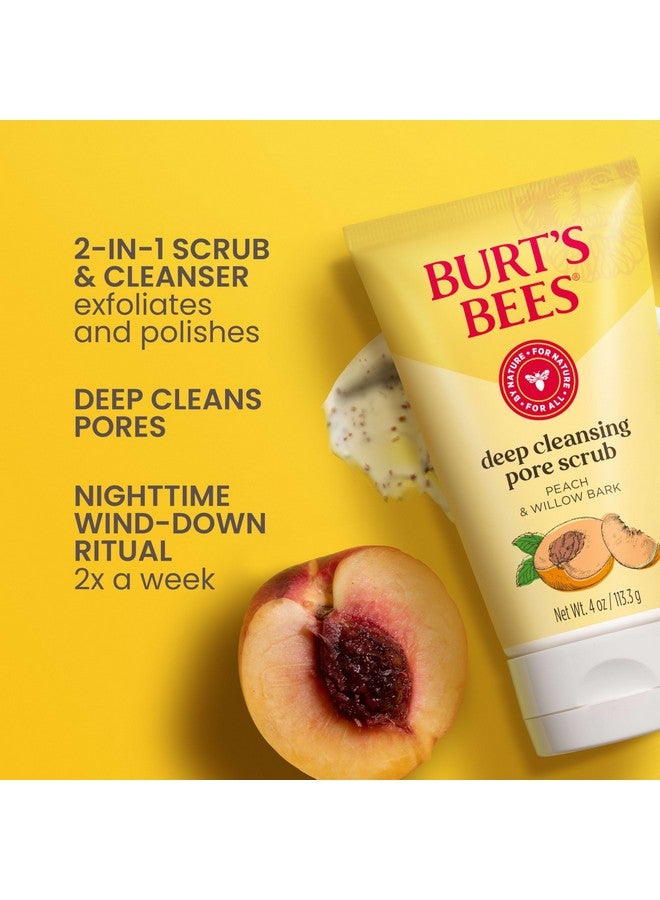 Burt's Bees Deep Cleansing Pore Scrub with Peach and Willow Bark, 4 Ounces - Image 3