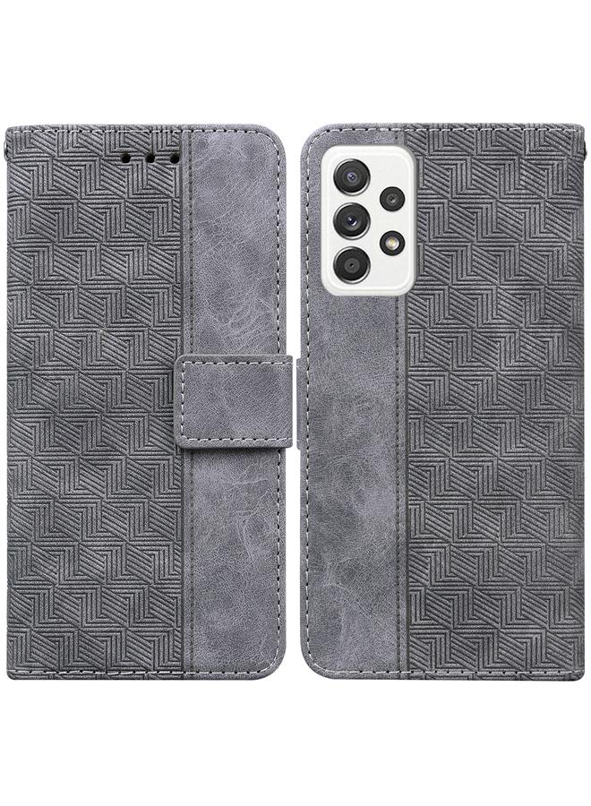 S-TOP Case For Samsung Galaxy A52 4G / 5G Geometric Embossed Leather Phone Case - Image 1