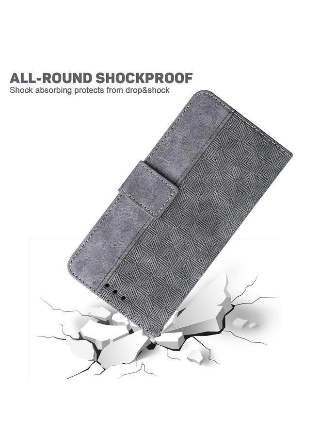 S-TOP Case For Samsung Galaxy A52 4G / 5G Geometric Embossed Leather Phone Case - Image 5