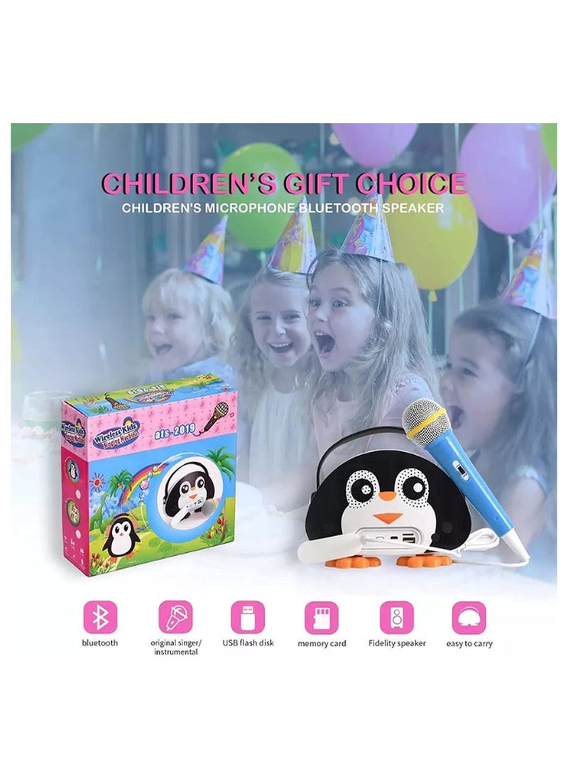 Generic - Kids Karaoke Machine with Microphone for Toddler Girls Boys Bluetooth Children Karaoke Speaker for Singing Portable Kids Sing Along Music Machine for Birthday Gift - Image 1