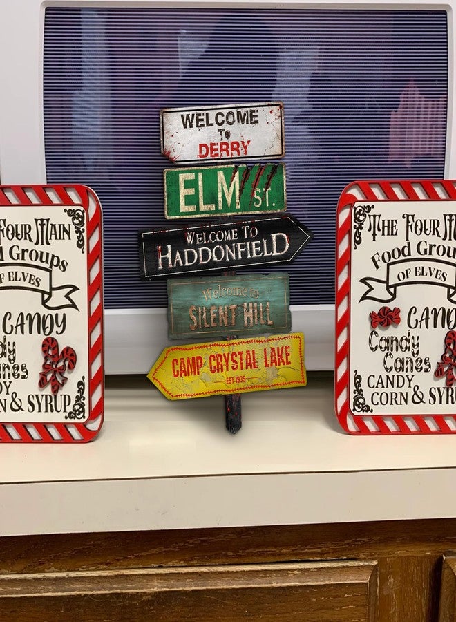 flinelife Horror Movie Directional Sign,16X12, Horror Movie Signs, Great Movie Wall Decor For Horror Movie Film Collection- Perfect For Horror Movie Lovers - Image 4