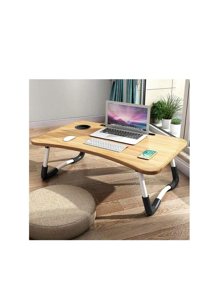 Foldable laptop table and cup holder (multi-colored) - Image 3