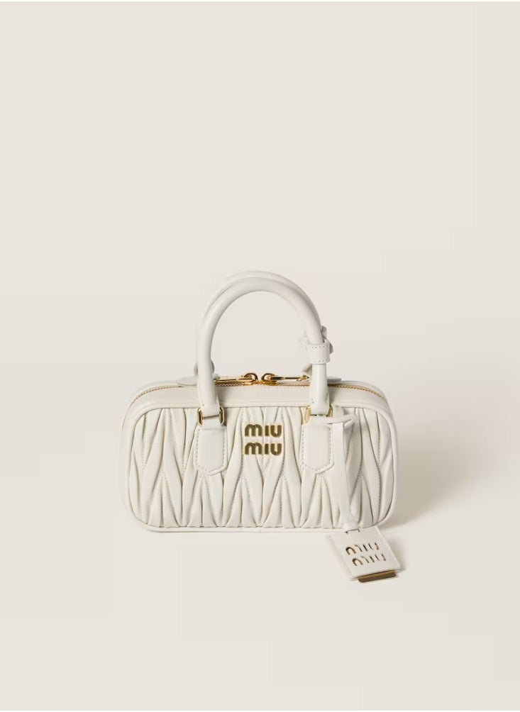 Miu Miu MIU Arcadie Top Handle Bag in Matelassé Nappa Leather Crossbody Shoulder  - Image 1