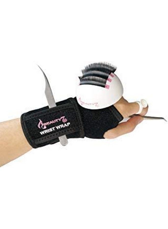 Beauty7 Large Volume Eyelash Extension Hemisphere Dome Holder Stand Base With Upgraded Hand Wrist Tool Strip Wrap Pallet Glue Ring Kit For False Lashes Eye Lash - Image 2