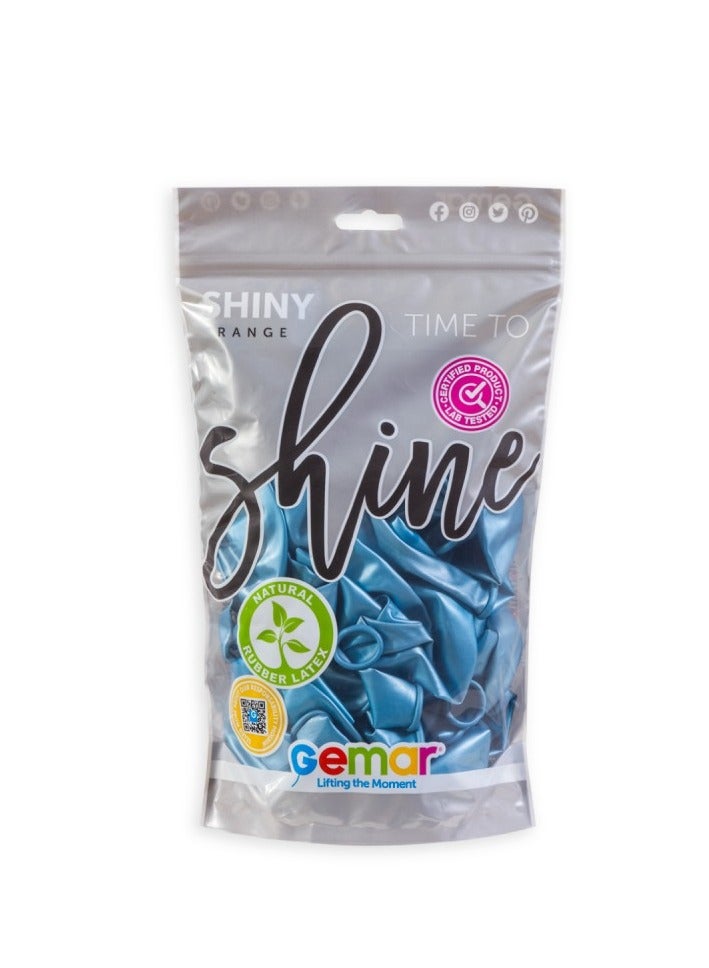Gemar 13in Shine Shiny Blue 50ct - Image 2