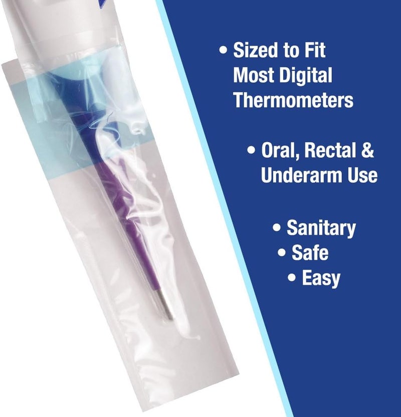 MABIS Disposable Probe Covers for Digital Thermometers - 100 Count, FSA Eligible, Safe for Oral, Rectal, and Underarm Use - Image 2