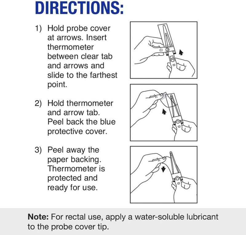 MABIS Disposable Probe Covers for Digital Thermometers - 100 Count, FSA Eligible, Safe for Oral, Rectal, and Underarm Use - Image 4