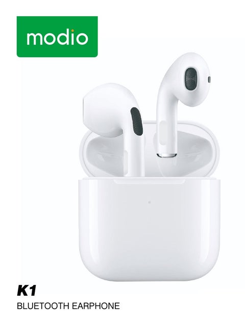 Modio K1 Wireless Bluetooth Earbuds With HD Sound Quality and Touch Control Compatible With All Android Devices