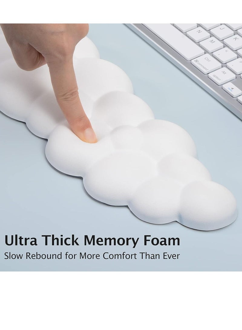 erorex Keyboard Wrist Rest Cloud Wrist Support Hand Pad Soft Memory Foam Wrist Cushion with Non-Slip Base for Easy Typing and Comfortable Wrist Ergonomic Keyboard Palm Rest  - Image 5
