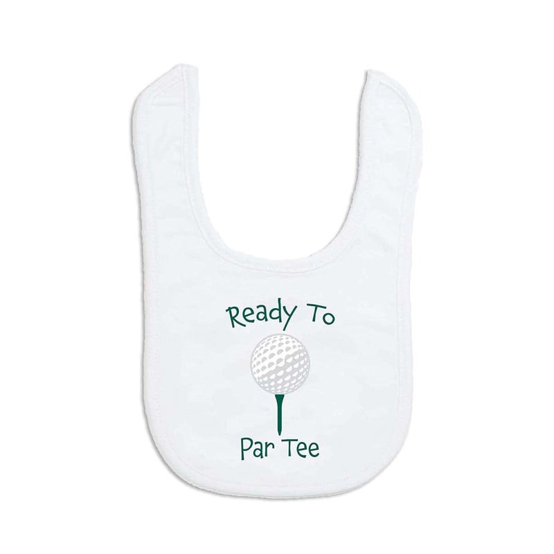 ChalkTalkSPORTS Golf Baby Bib – Ready to Par Tee – Infant Golf Bib – One Size - Image 5