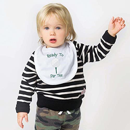 ChalkTalkSPORTS Golf Baby Bib – Ready to Par Tee – Infant Golf Bib – One Size - Image 2