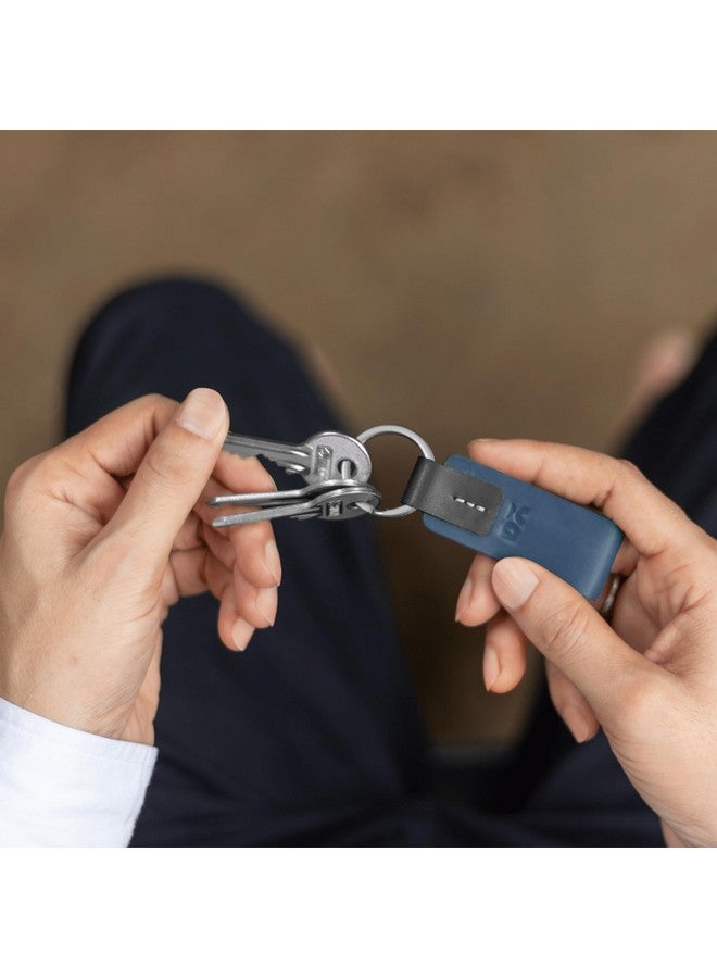 DailyObjects Hand Stitched Trooper Durable Crunch Leather Keyring (Blue) - Image 5