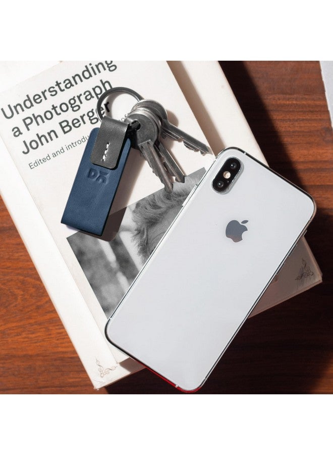 DailyObjects Hand Stitched Trooper Durable Crunch Leather Keyring (Blue) - Image 3