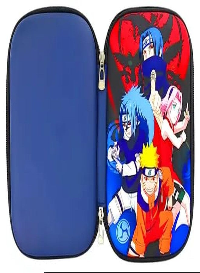 SUBADIKA Naruto Anime Character Design Hard Shell Pencil Case, Multi-Colour Storage Pouch for Stationery and Travel, EVA Material - Image 2