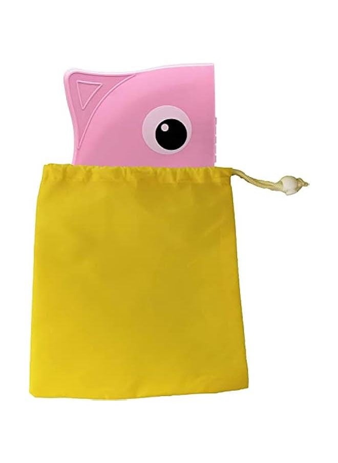 FYLX Toilet Potty Training Seat Cover Travel Toilet Seat Folding Non Slip Silic Pads Travel Portable Reusable Kids Toddlers Boys Girls Carry Bag Pink)  - Image 2