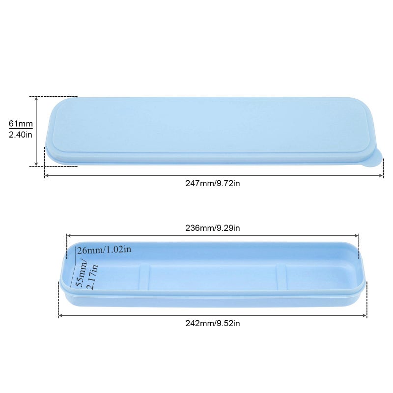 OriGlam 1pcs 24cm / 9.29inch Portable Flatware Box Travel Tableware Storage Case - Image 5