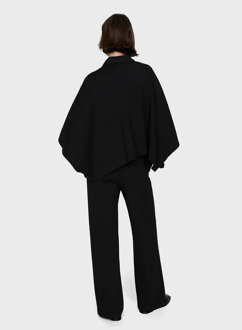 MANGO Cape With Buttons Jacket