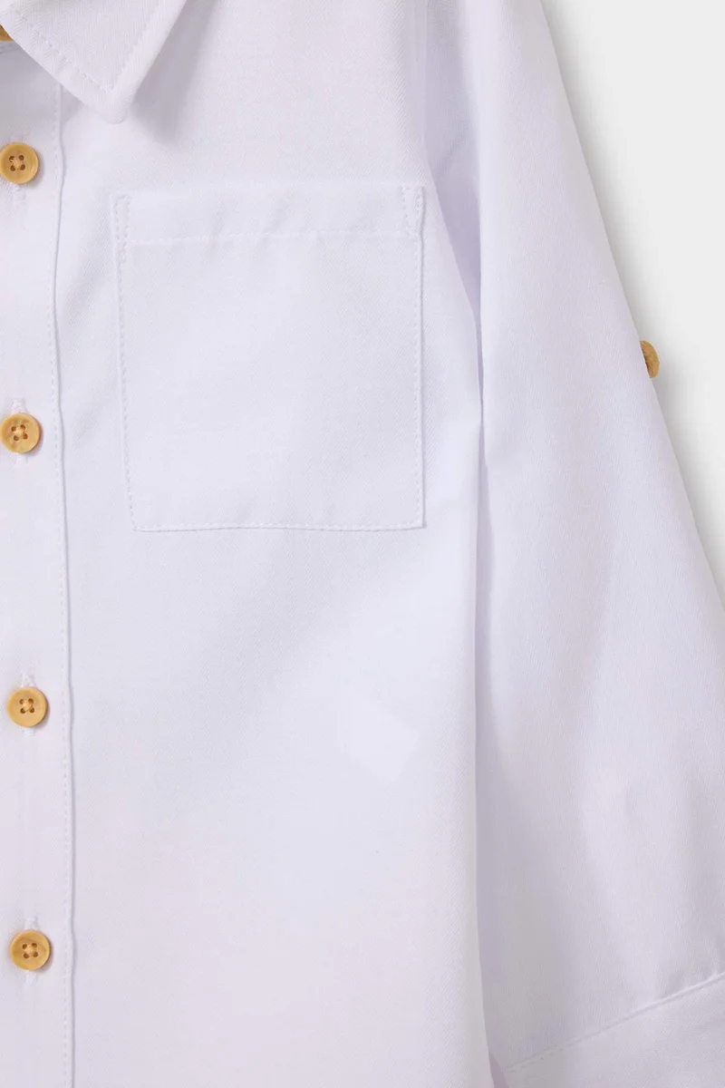 ديفاكتو Regular Fit Oxford Long Sleeve Shirt