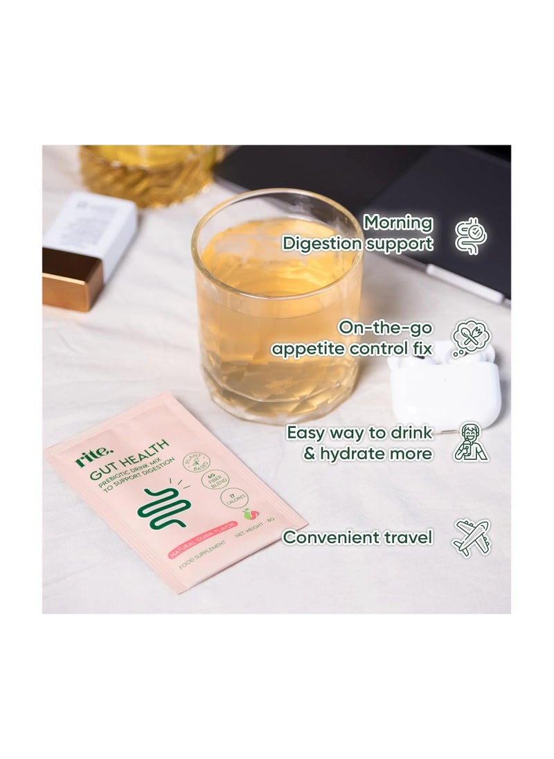 رايت RITE GUT HEALTH، مزيج مشروب البريبايوتك للهضم، 15 كيسًا  - Image 2