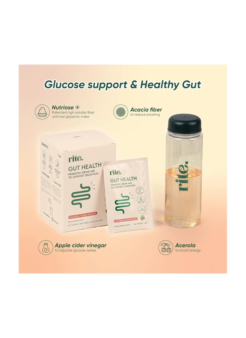 RITE GUT HEALTH، مزيج مشروب البريبايوتك للهضم، 15 كيسًا - pzsku/Z5939F831388D740E77FAZ/45/_/1735627039/782bb283-b9b0-4780-aee2-2eb2fe49e861