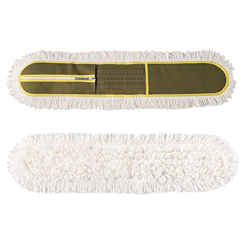 CLEANHOME 36" Microfiber Mop Pads 2 Pieces Just Fit CLEANHOME Industrial Dust Mop: B08R3F1ZZM,Green - Image 1