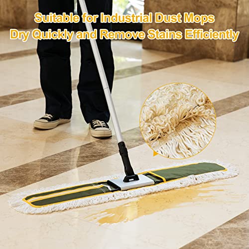 CLEANHOME 36" Microfiber Mop Pads 2 Pieces Just Fit CLEANHOME Industrial Dust Mop: B08R3F1ZZM,Green - Image 4