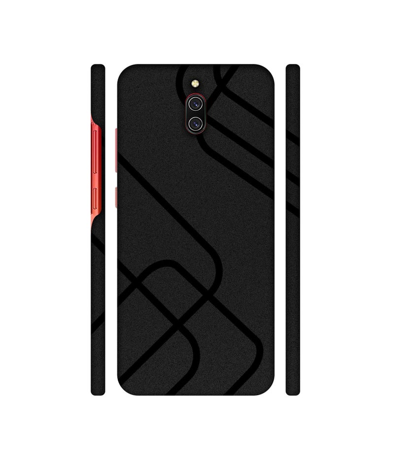 Casotec Zig-Zag Black Line Design 3D Printed Hard Back Cover for Mi Redmi 8A Dual (Plastic | Multicolor | Printed) - Image 2