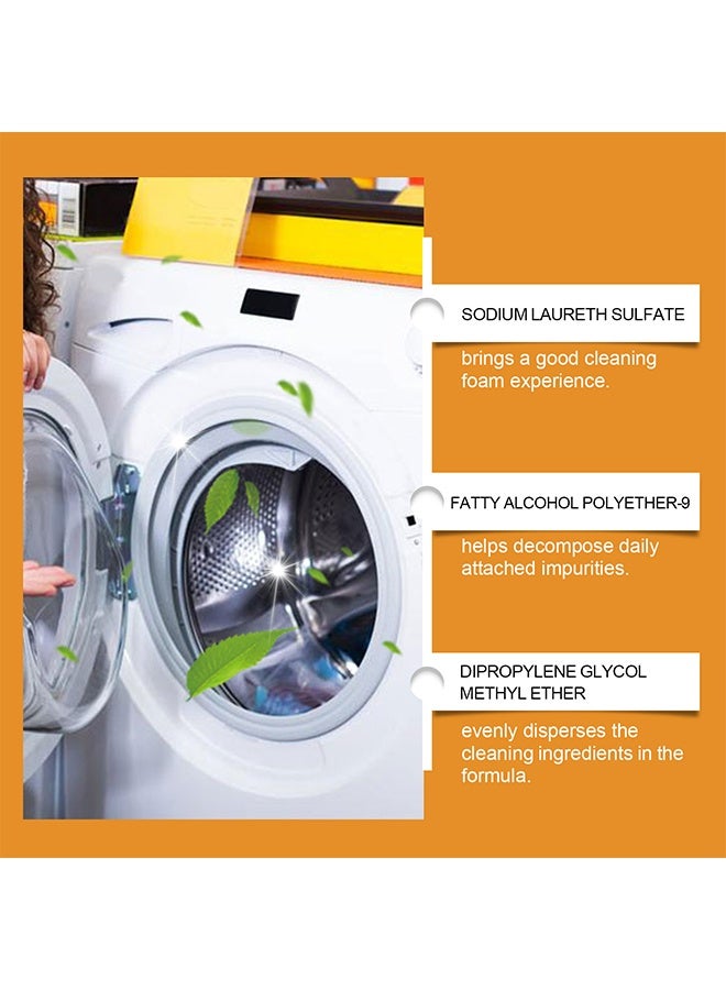 Jakehoe Washing Machine Cleaner , for Front and Top Loader Washer Machines Deep Cleaning, Remove Odors Front Load Cleans Drum Tub seal other Parts Descaler 100ML - Image 2