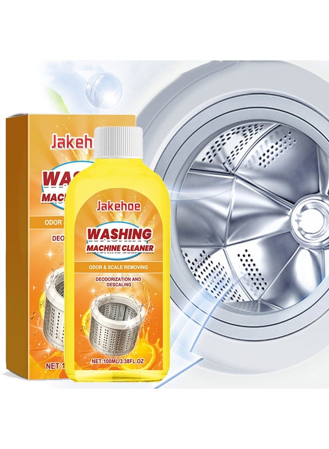 Jakehoe Washing Machine Cleaner , for Front and Top Loader Washer Machines Deep Cleaning, Remove Odors Front Load Cleans Drum Tub seal other Parts Descaler 100ML - Image 1