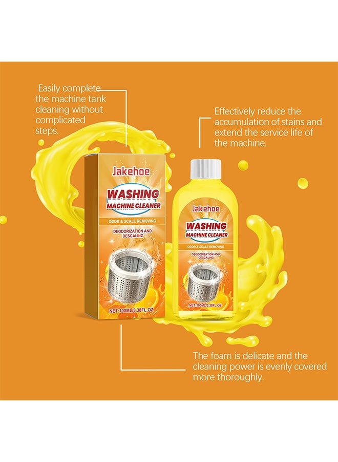 Jakehoe Washing Machine Cleaner , for Front and Top Loader Washer Machines Deep Cleaning, Remove Odors Front Load Cleans Drum Tub seal other Parts Descaler 100ML - Image 4
