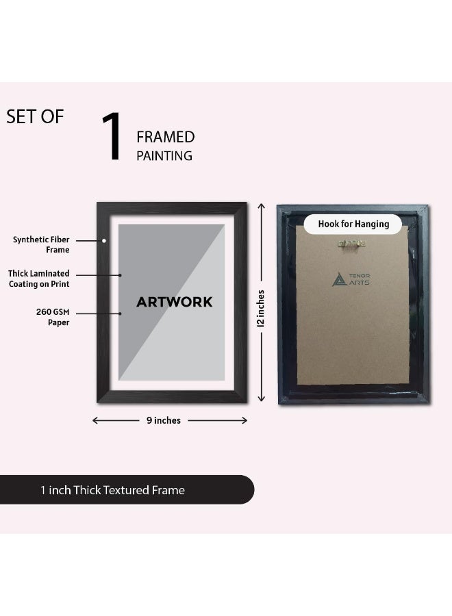 Emoda Home Trove Manchester United Stadium Old Trafford Laminated Poster Framed Paintings with Matt Finish Black Frames (12 inches x 9 inches) - Image 2