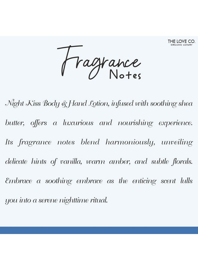 THE LOVE CO. Night Kiss Body + Hand Lotion - Body Lotion For Dry Skin - Soft and Smooth Hands with Lightweight Moisturization - 100Ml - Image 5