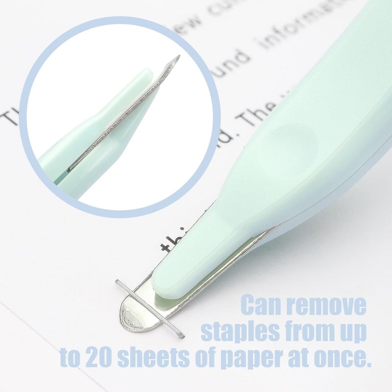 ZZTX Professional Magnetic Staple Remover Puller Staples Remover Staple Removal Tool for School Office Home 5 Pack (Purple/Blue/Light Green/Orange/Pink) - Image 4