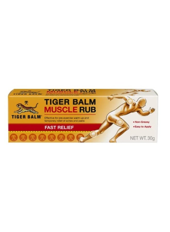 Tiger Balm Muscle Rub Fast Relief Cream 30g – Soothes Muscle Aches, Back Pain & Stiffness - Image 2