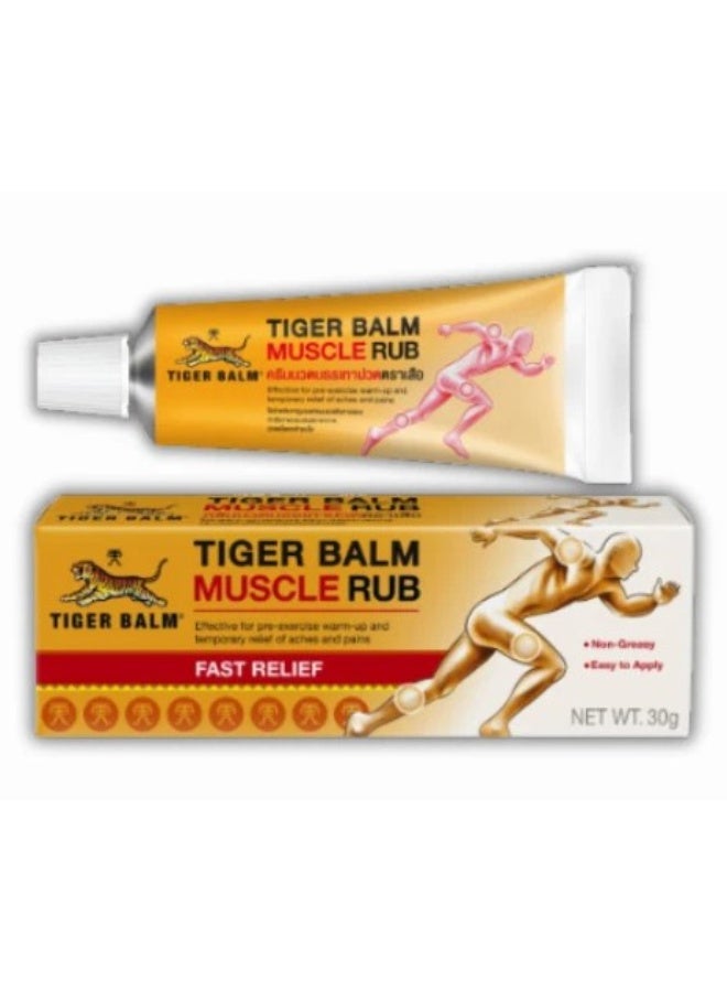 Tiger Balm Muscle Rub Fast Relief Cream 30g – Soothes Muscle Aches, Back Pain & Stiffness - Image 3