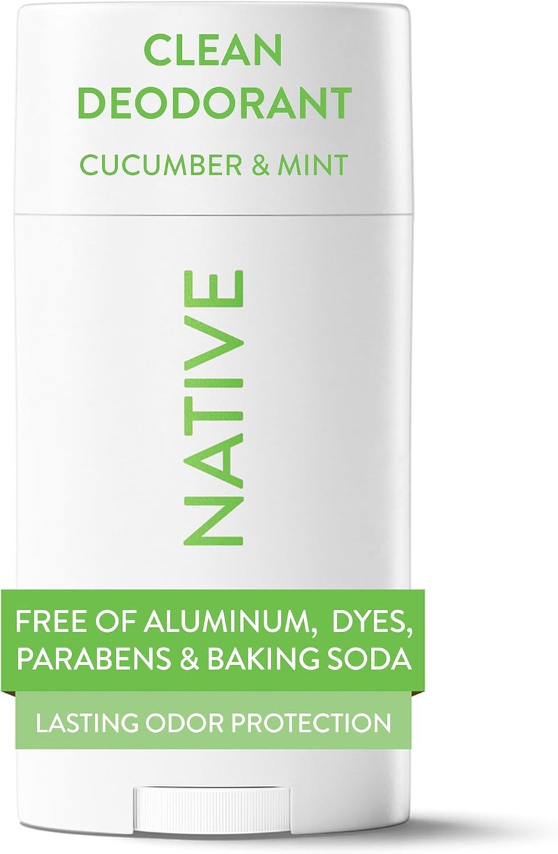 Native (Cucumber & Mint) - Deodorant Natural Deodorant for Women and Men, Aluminium Free with Baking Soda, Probiotics, Coconut Oil and Shea Butter Cucumber & Mint - Image 1