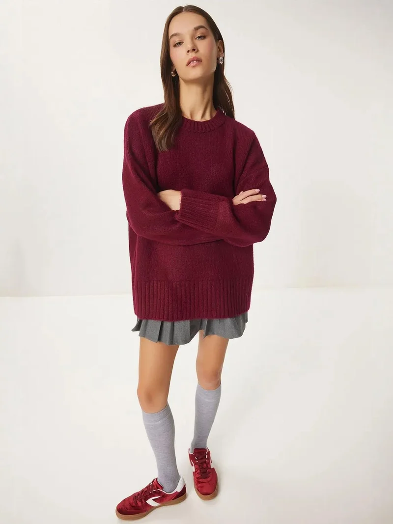 Lovely Istanbul ISTANBUL Crew Neck Oversized Basic Sweater