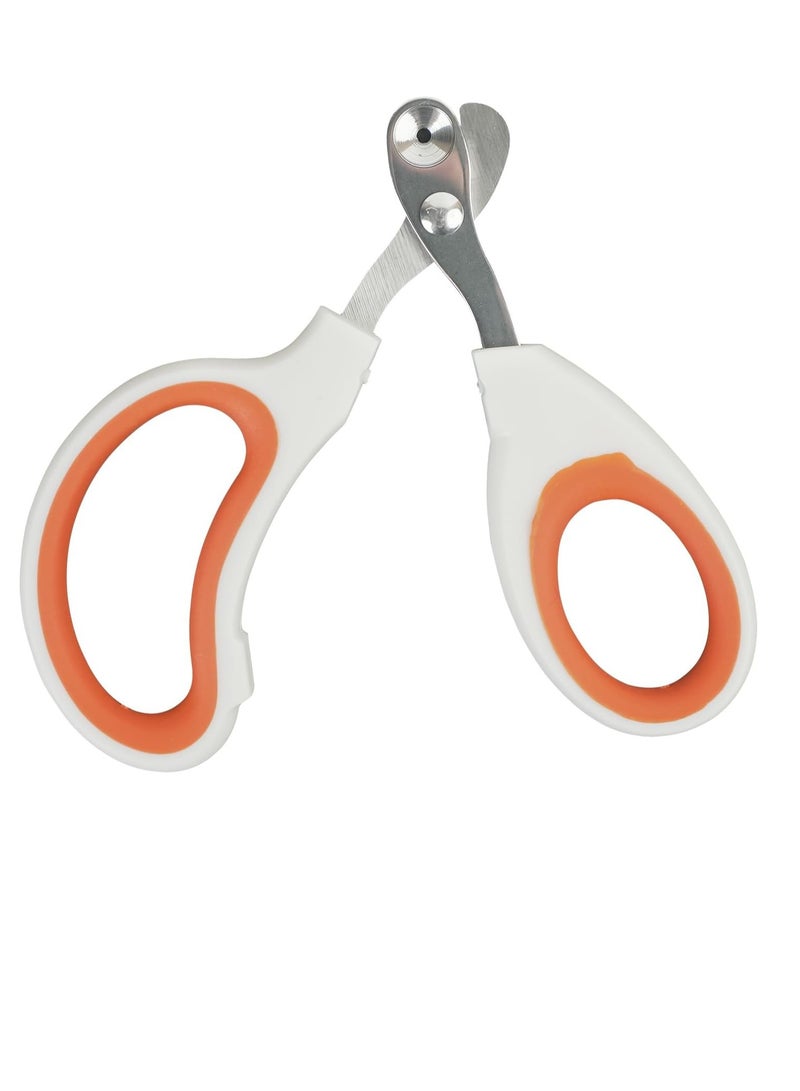 Bukela Cat Nail Clippers with Circular Cut Hole -Avoid Over Cutting Pet Nail Clippers -Sharp Angled Blade Professional Paw Trimmer Set for Novice Pet Families (Orange) - Image 1