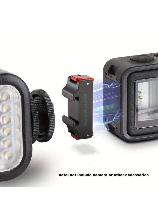 محول حذاء بارد مغناطيسي للإطلاق السريع لإضاءة التعبئة وإكسسوارات الميكروفون لأجهزة OSMO Action 5 Pro 4 3 - Image 2