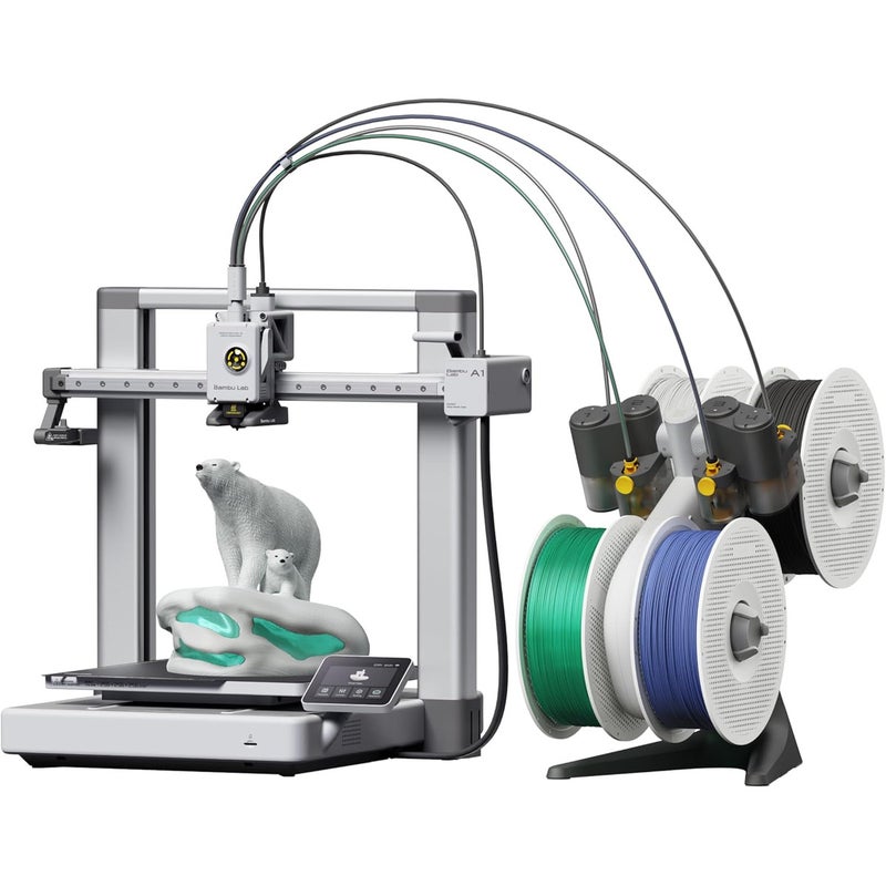 Bambu Lab 3D Printer A1-Combo - with AMS Lite (Automatic Material System) White - Image 1