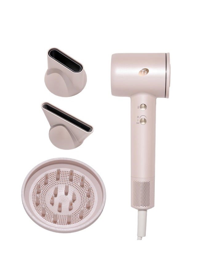 T3 LuxeDry High-Performance Hair Dryer Set with Drying Concentrator, Styling Concentrator & Diffuser Attachments |Fast, Powerful Drying & Styling |for All Hair Types - Image 1