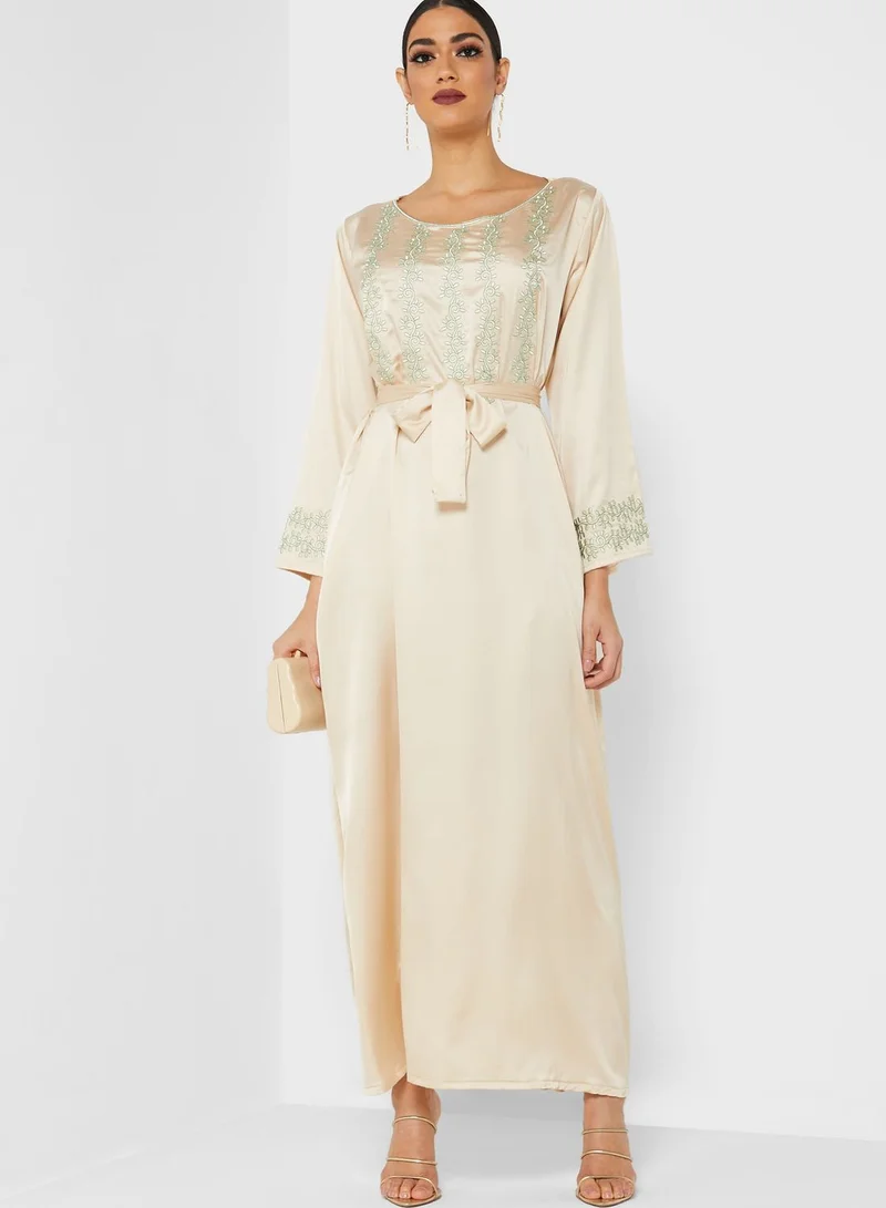 hayas closet Jacquard Jalabiya