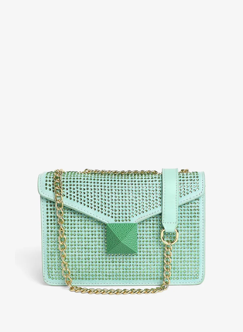 Haute Sauce  Women's The Stud Sling Bag - Mint Green for Women | Best Price UAE