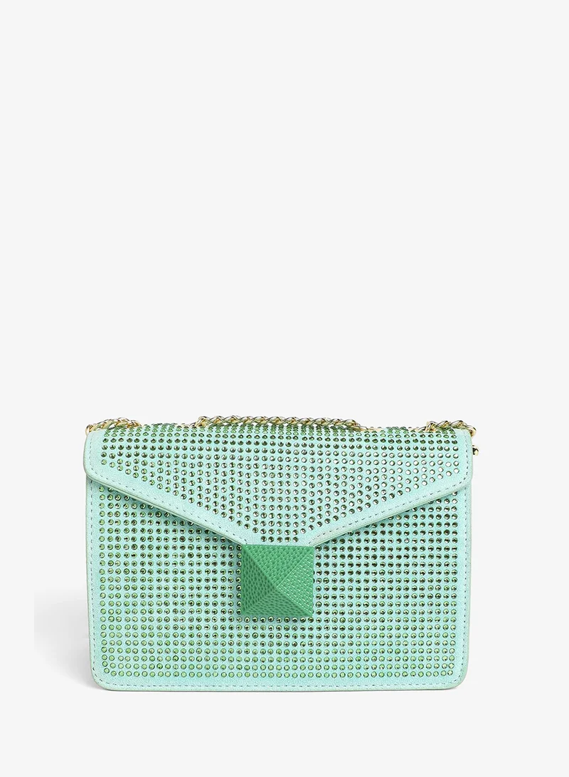 Haute Sauce  Women's The Stud Sling Bag - Mint Green for Women | Best Price UAE